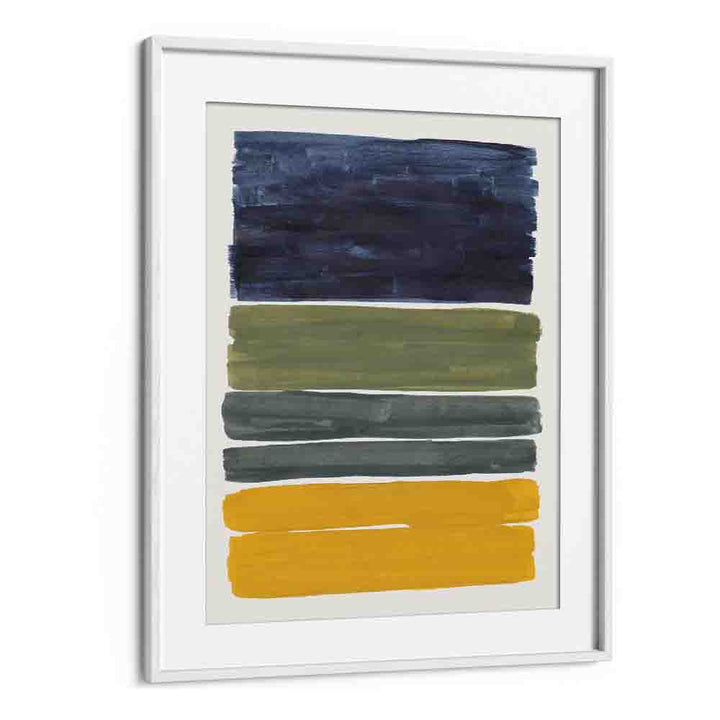 midnight olive by ejaaz haniff abstract art prints in White Frame With Mount