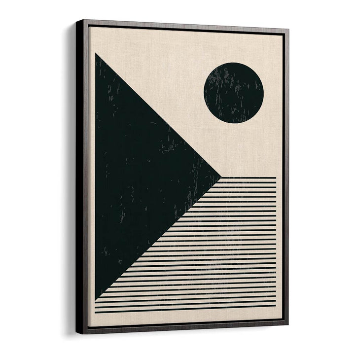 minimal abstract series xi by jay stanley geometric paintings in Black Floater Frame