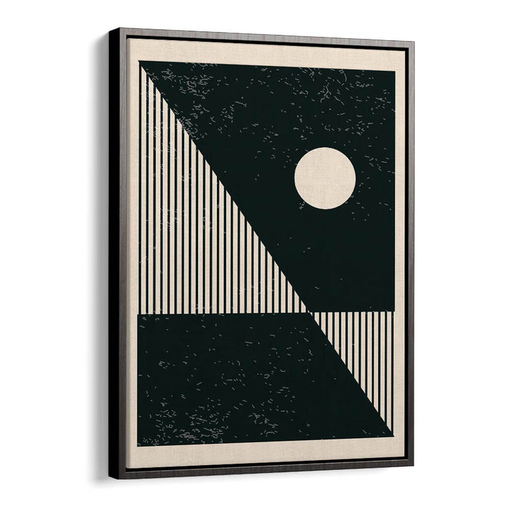 minimal abstract series xii by jay stanley geometric paintings in Black Floater Frame