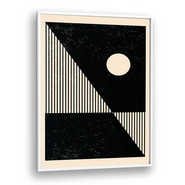 minimal abstract series xii by jay stanley geometric paintings in White Plain Frame