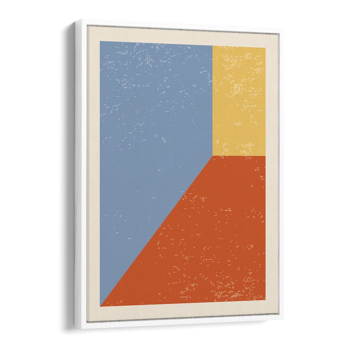 minimal abstract shapes II by jay stanley geometric art paintings in White Floater Frame