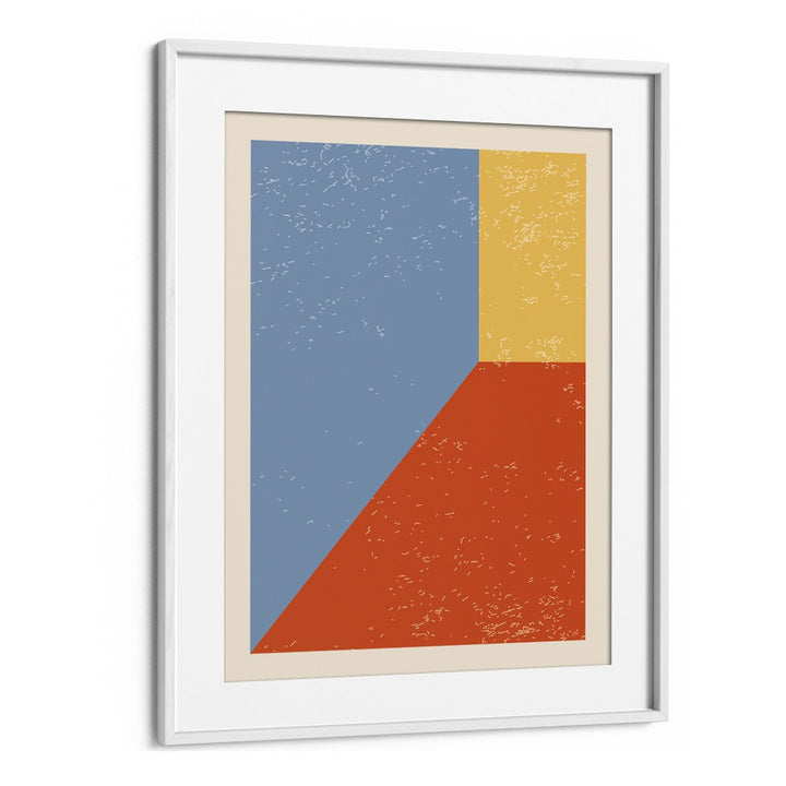 minimal abstract shapes II by jay stanley geometric art paintings in White Frame With Mount