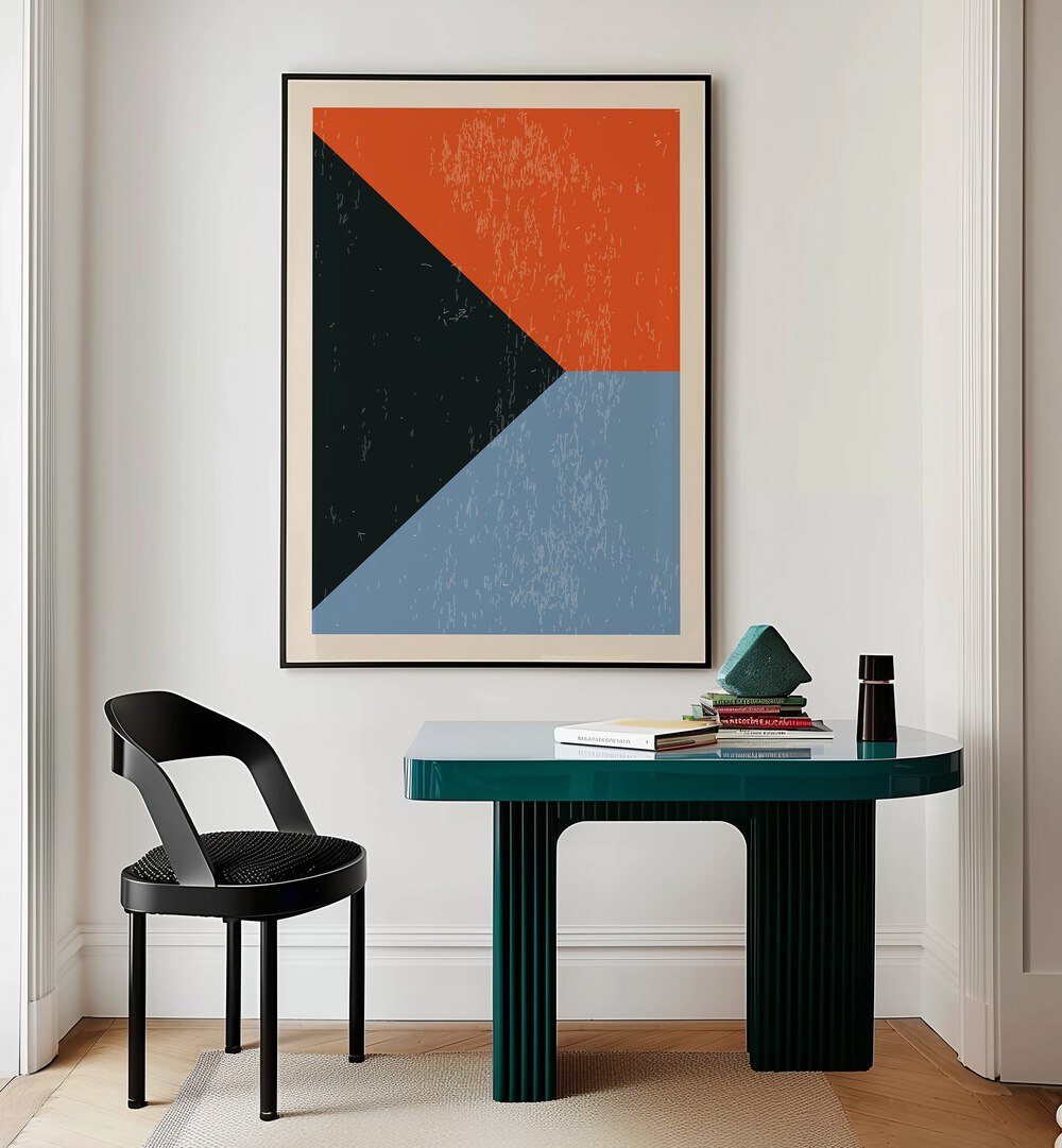 minimal abstract shapes by jay stanley geometric art paintings Artwork I placed on a wall