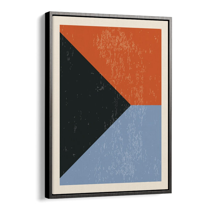 minimal abstract shapes by jay stanley geometric art paintings in Black Floater Frame