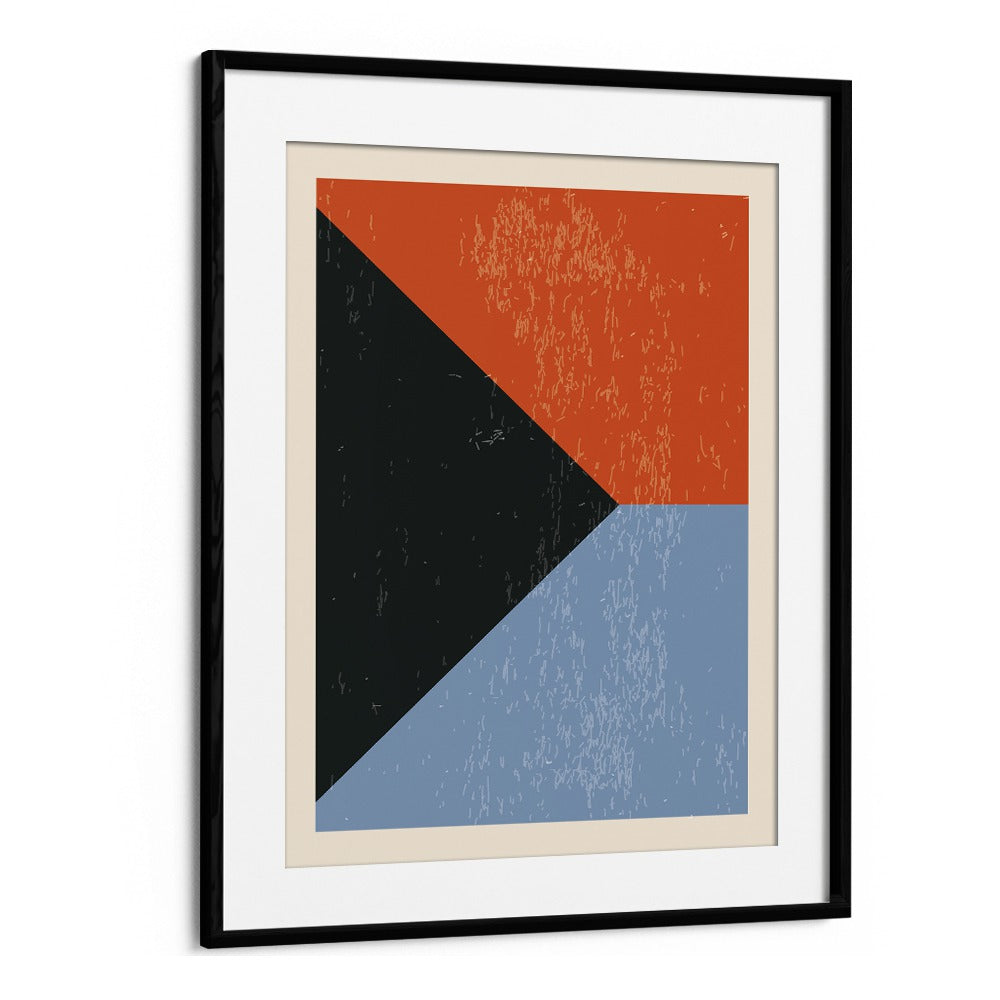 minimal abstract shapes by jay stanley geometric art paintings in Black Frame With Mount