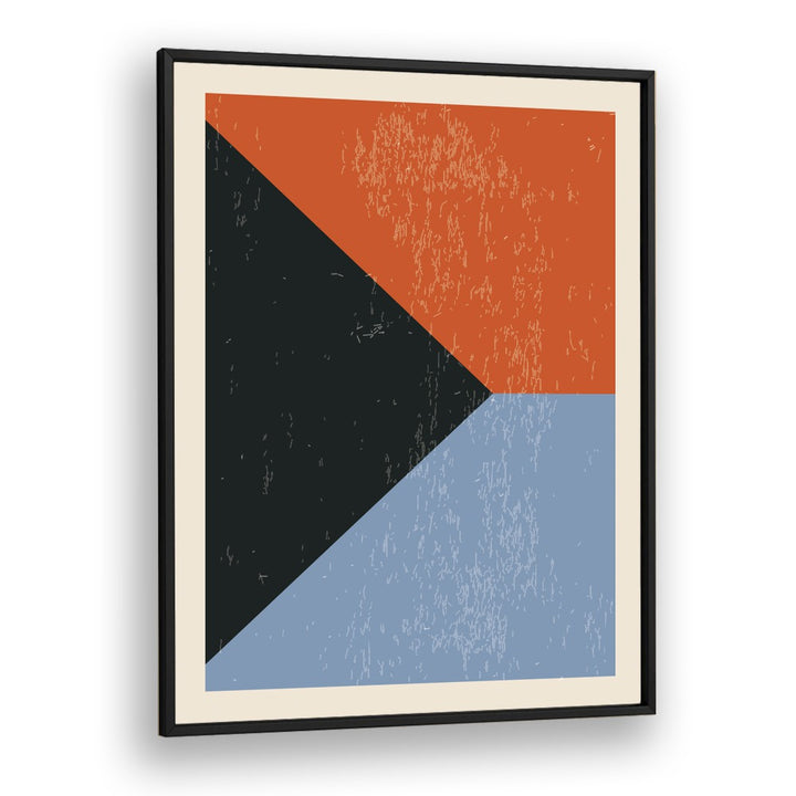 minimal abstract shapes by jay stanley geometric art paintings in Black Plain Frame