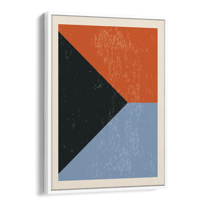 minimal abstract shapes by jay stanley geometric art paintings in White Floater Frame