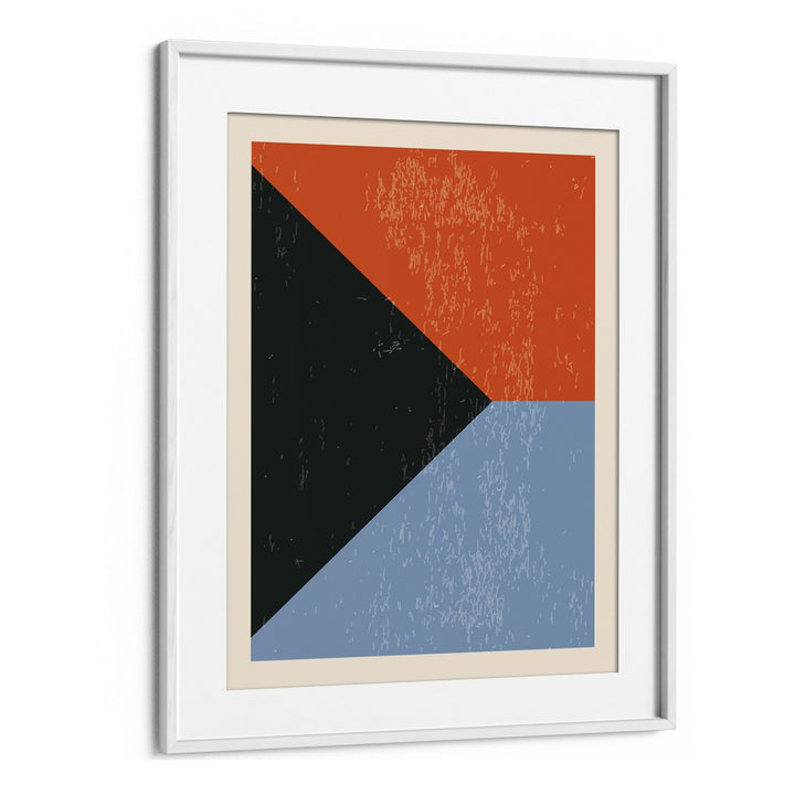 minimal abstract shapes by jay stanley geometric art paintings in White Frame With Mount