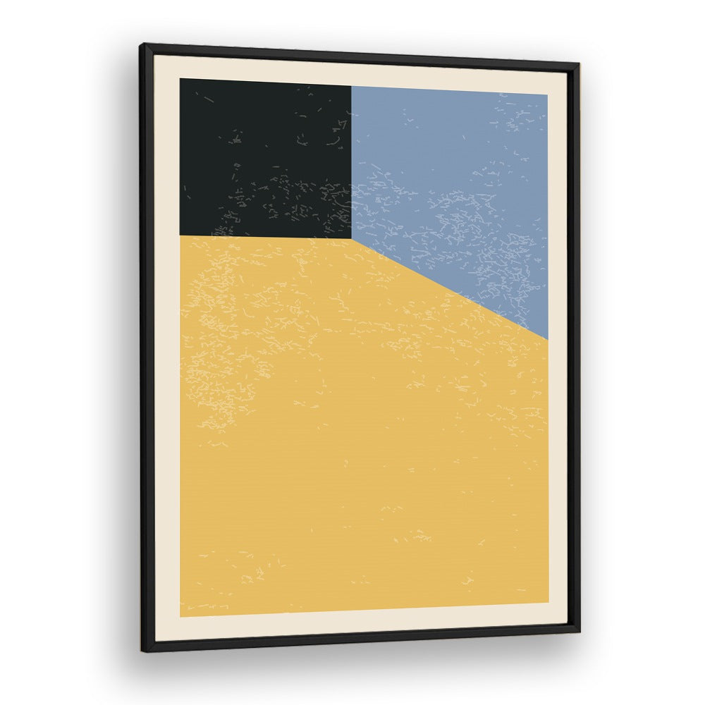 minimal abstract shapes series i by jay stanley geometric art paintings in Black Plain Frame