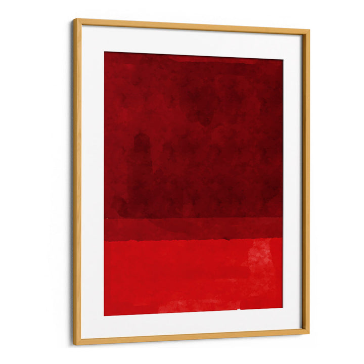 minimal watercolor II by jay stanley abstract art abstract paintings in Oak Wood Frame With Mount