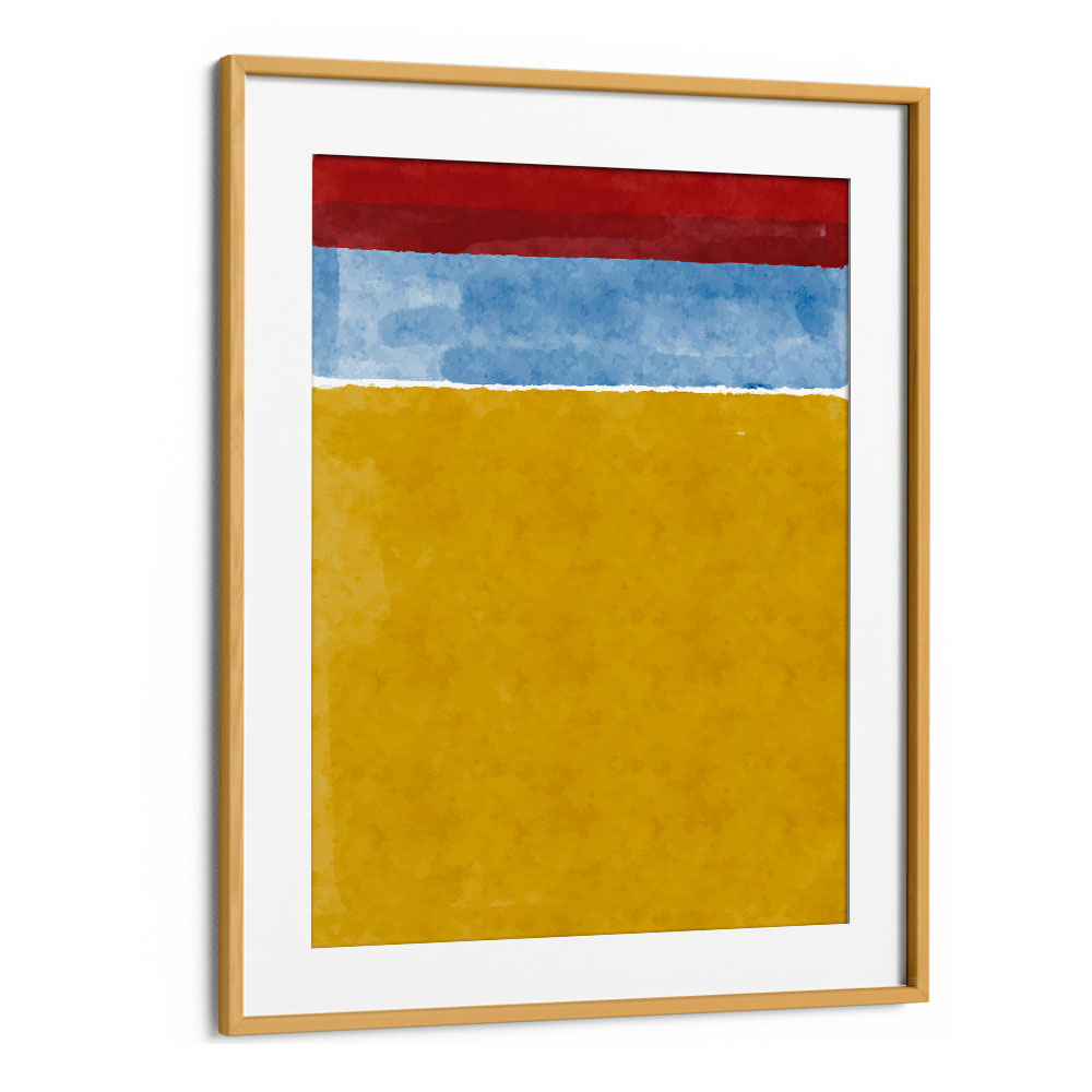 minimal watercolor iv by jay stanley abstract art abstract paintings in Oak Wood Frame With Mount