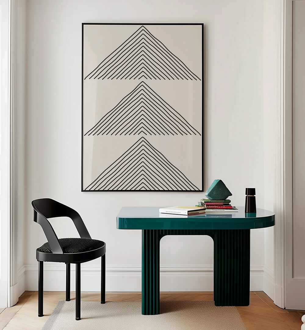 minimalism expression ii by jay stanley geometric art prints geometric paintings Artwork III placed on a wall