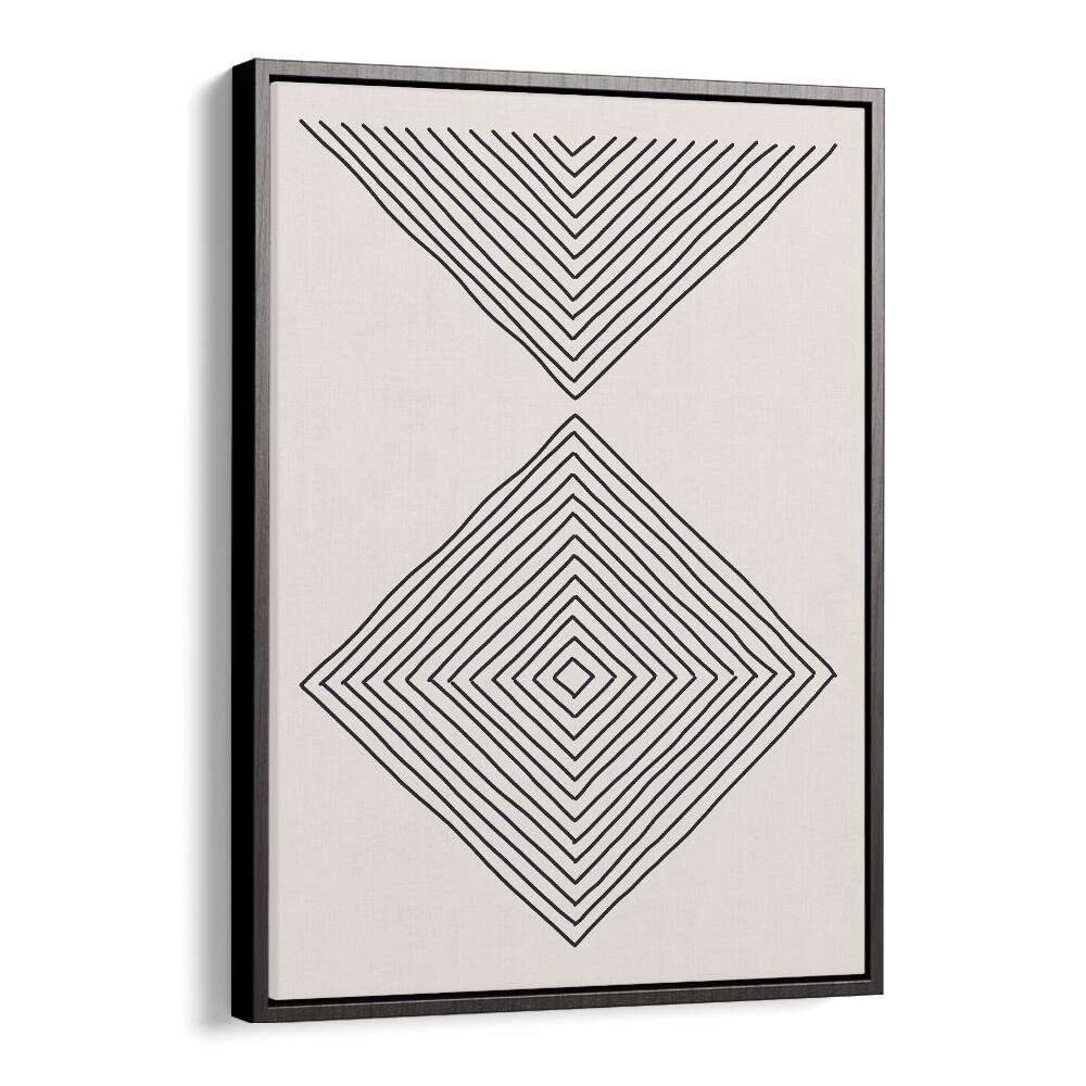 minimalism expression iii by jay stanley geometric art prints geometric paintings in Black Floater Frame