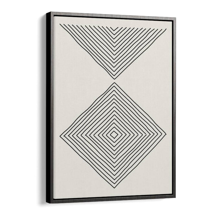 minimalism expression iii by jay stanley geometric art prints geometric paintings in Black Floater Frame