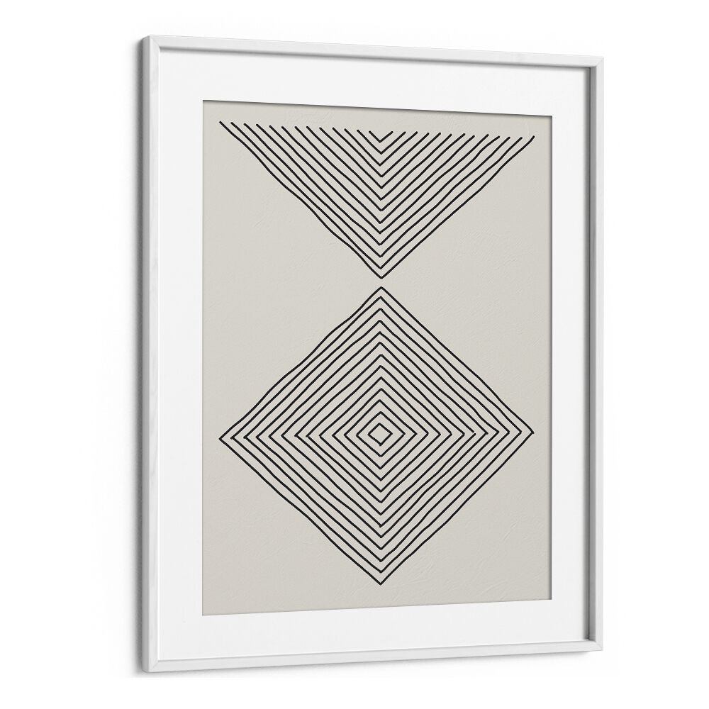 minimalism expression iii by jay stanley geometric art prints geometric paintings in White Frame With Mount