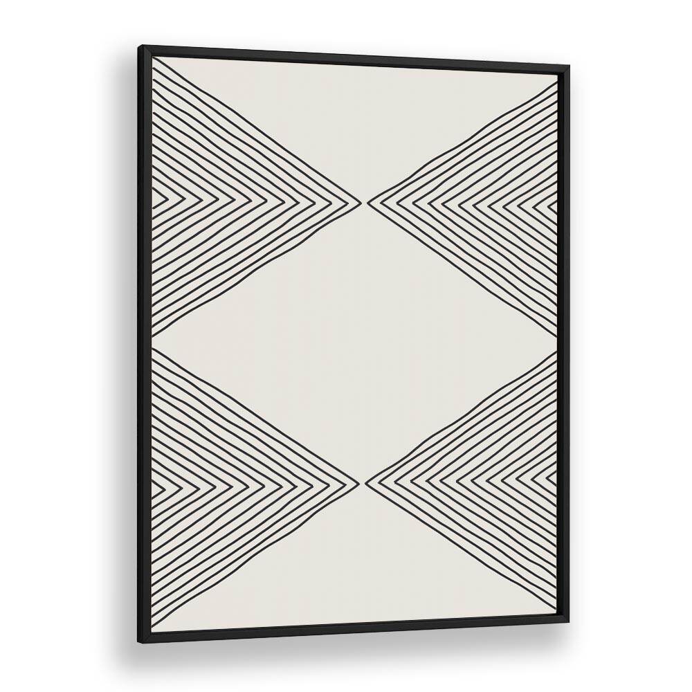 minimalism expression iv by jay stanley geometric art prints geometric paintings in Black Plain Frame