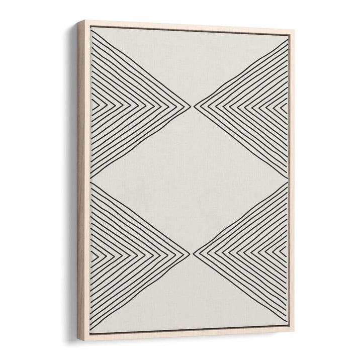 minimalism expression iv by jay stanley geometric art prints geometric paintings in Oak Wood Floater Frame