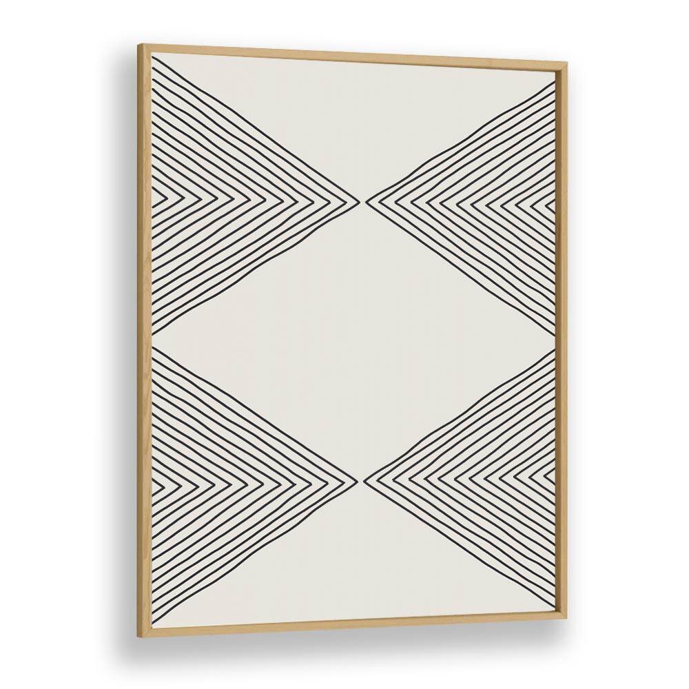 minimalism expression iv by jay stanley geometric art prints geometric paintings in Oak Wood Plain Frame