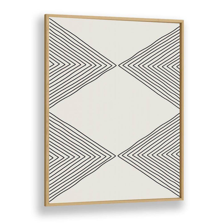 minimalism expression iv by jay stanley geometric art prints geometric paintings in Oak Wood Plain Frame