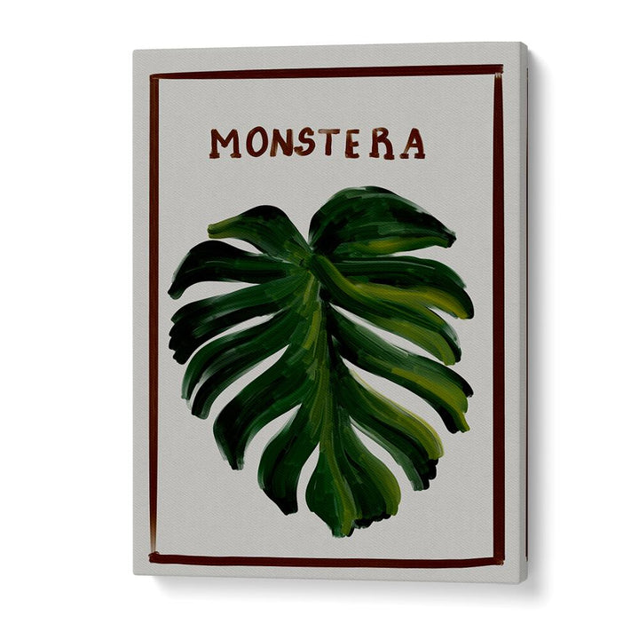 monstera Vintage paintings in Gallery Wrap