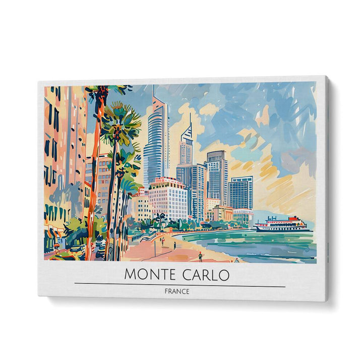 monte carlo city-france travel posters in Gallery Wrap