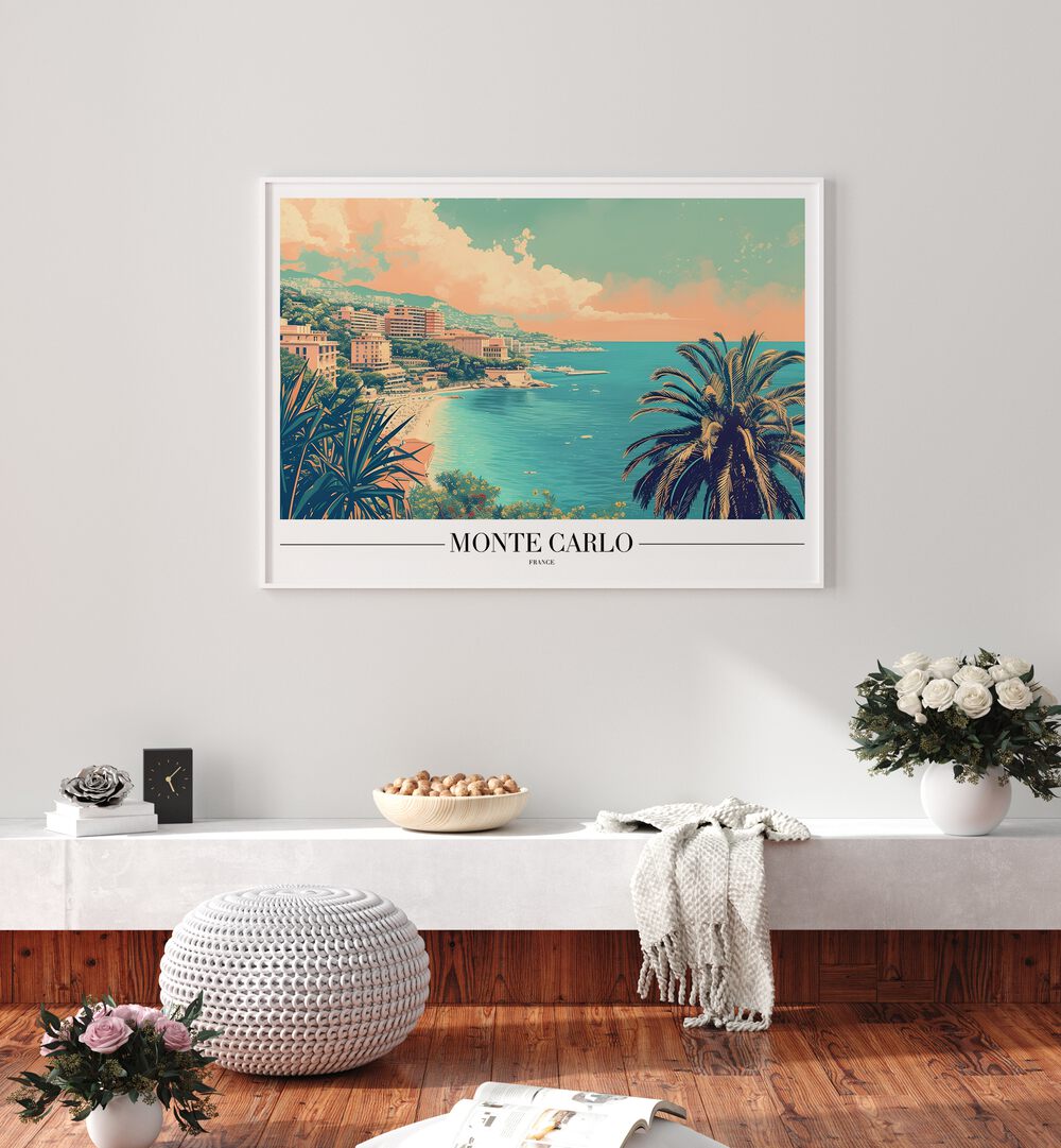 monte carlo-france travel posters Artwork I placed on a Wall 