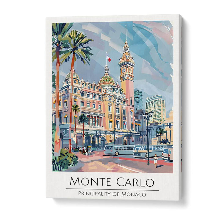 monte carlo-monaco travel posters in Gallery Wrap