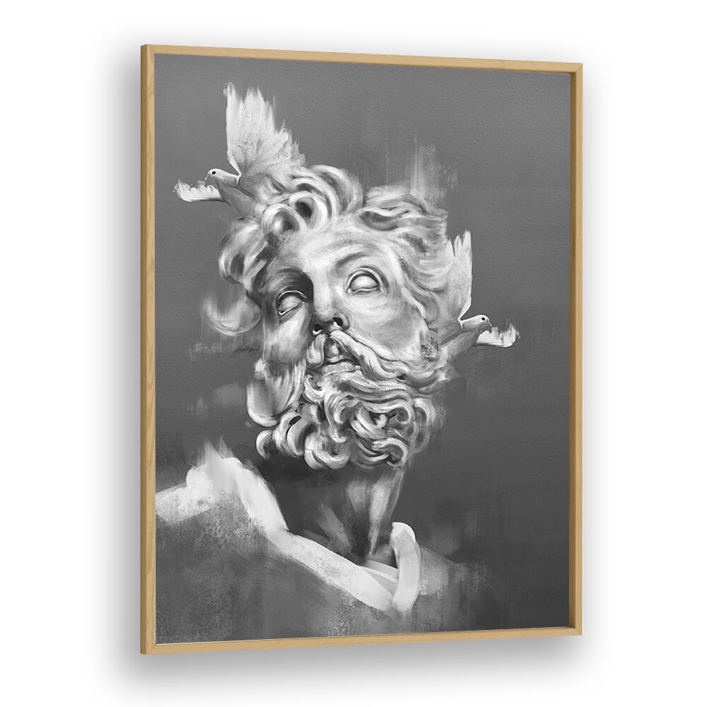 monument of you by gabriella roberg wall art prints in Oak Wood Plain Frame