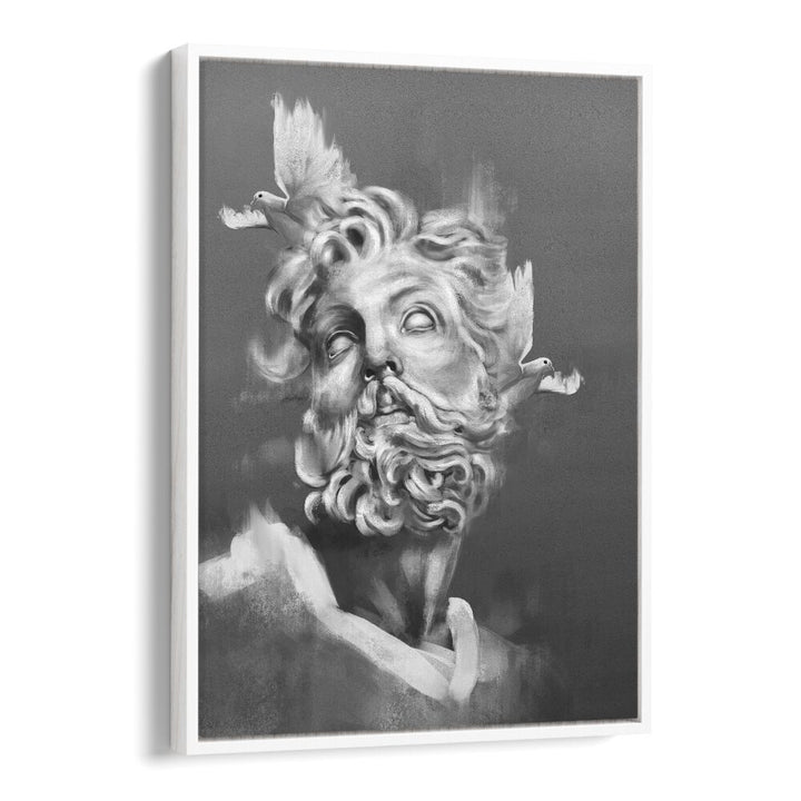 monument of you by gabriella roberg wall art prints in White Floater Frame