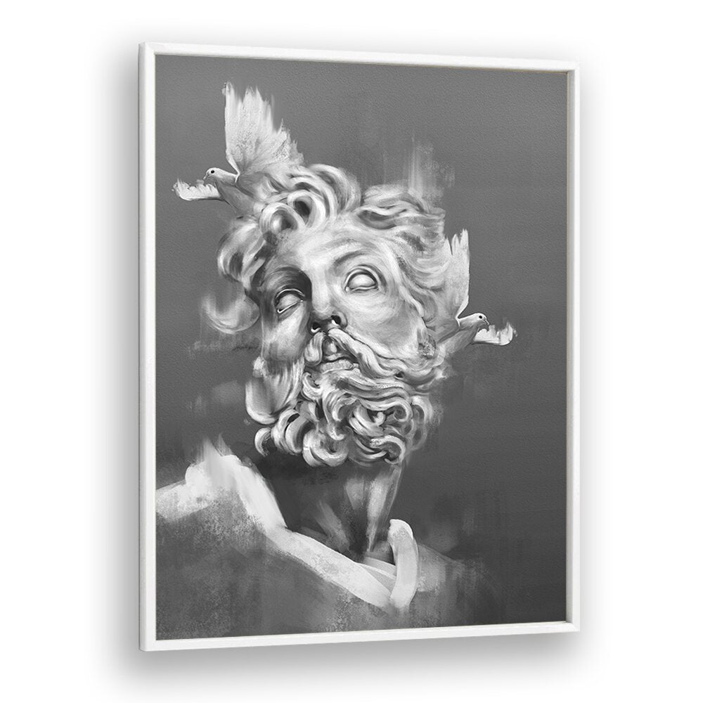 monument of you by gabriella roberg wall art prints in White Plain Frame