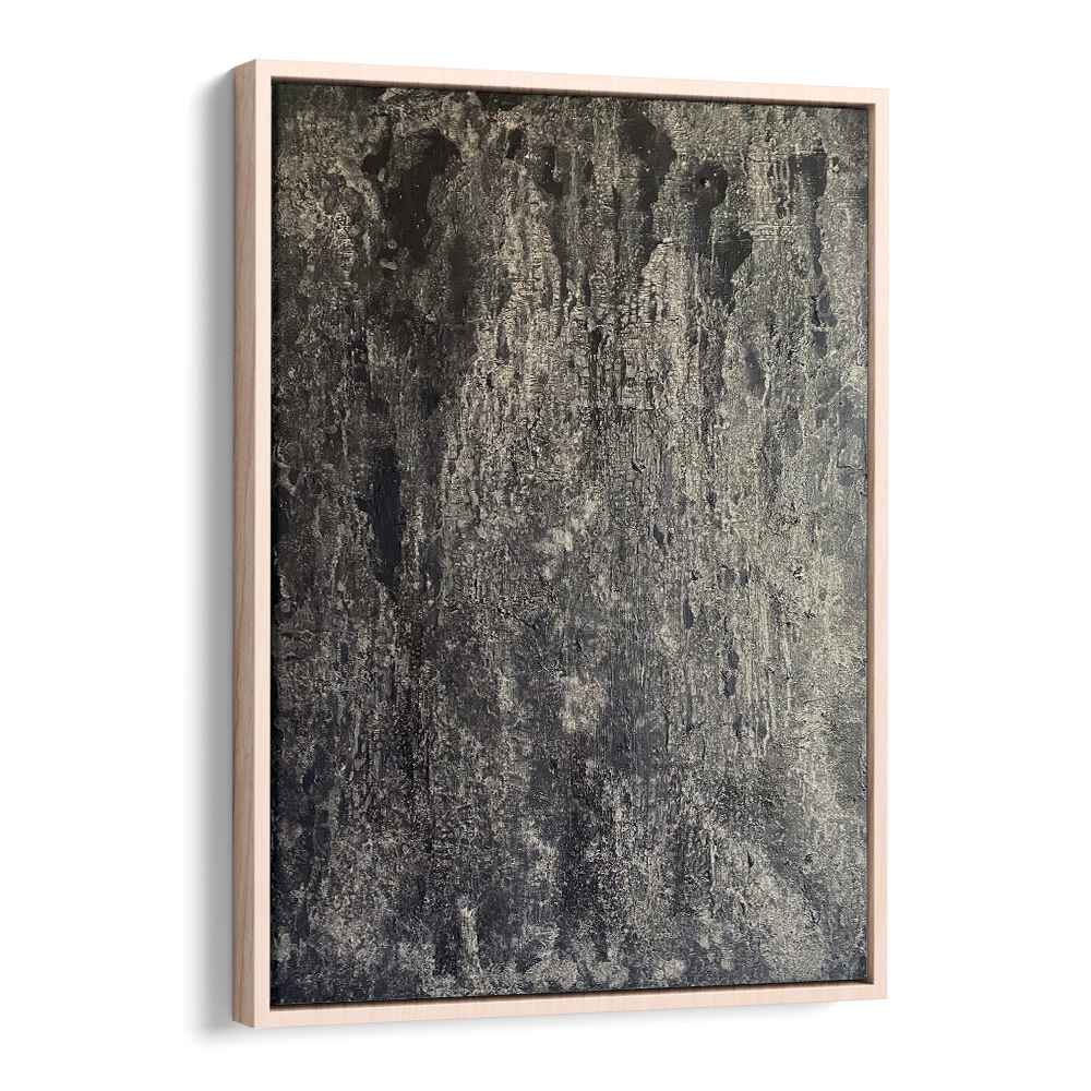 moonlight serenade abstract paintings in Oak Wood Floater Frame