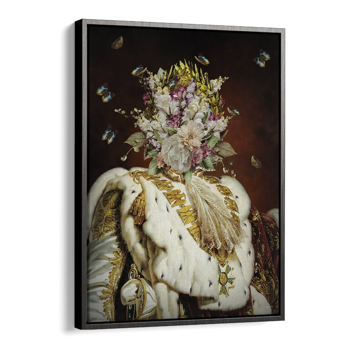 mother coronation by sue skellern wall art prints in Black Floater Frame