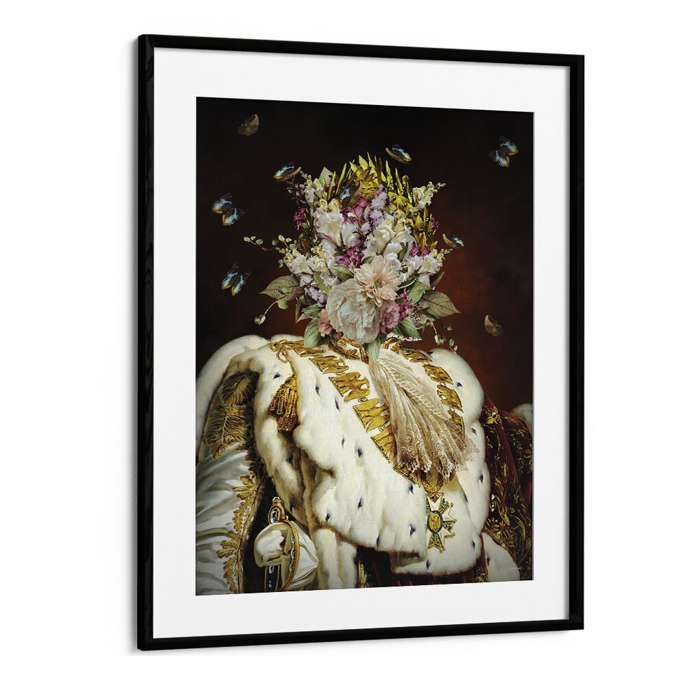 mother coronation by sue skellern wall art prints in Black Frame With Mount