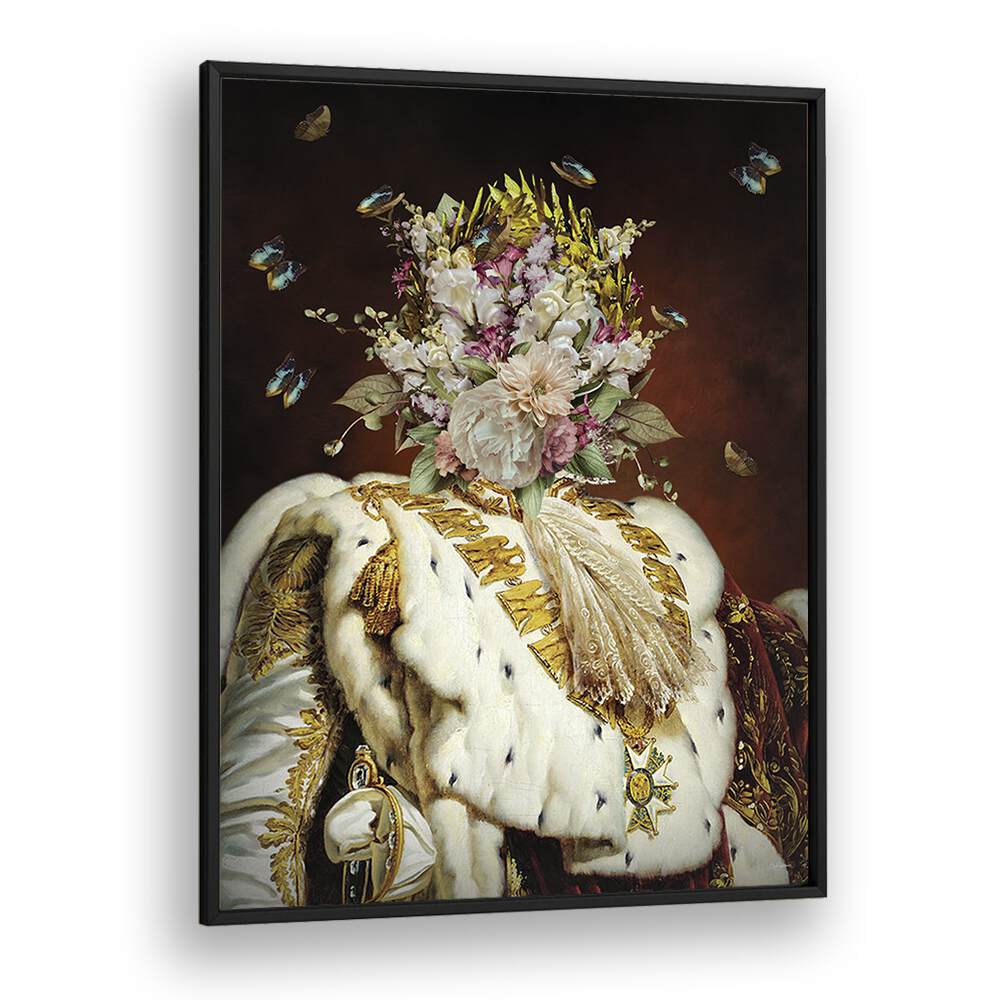 mother coronation by sue skellern wall art prints in Black Plain Frame