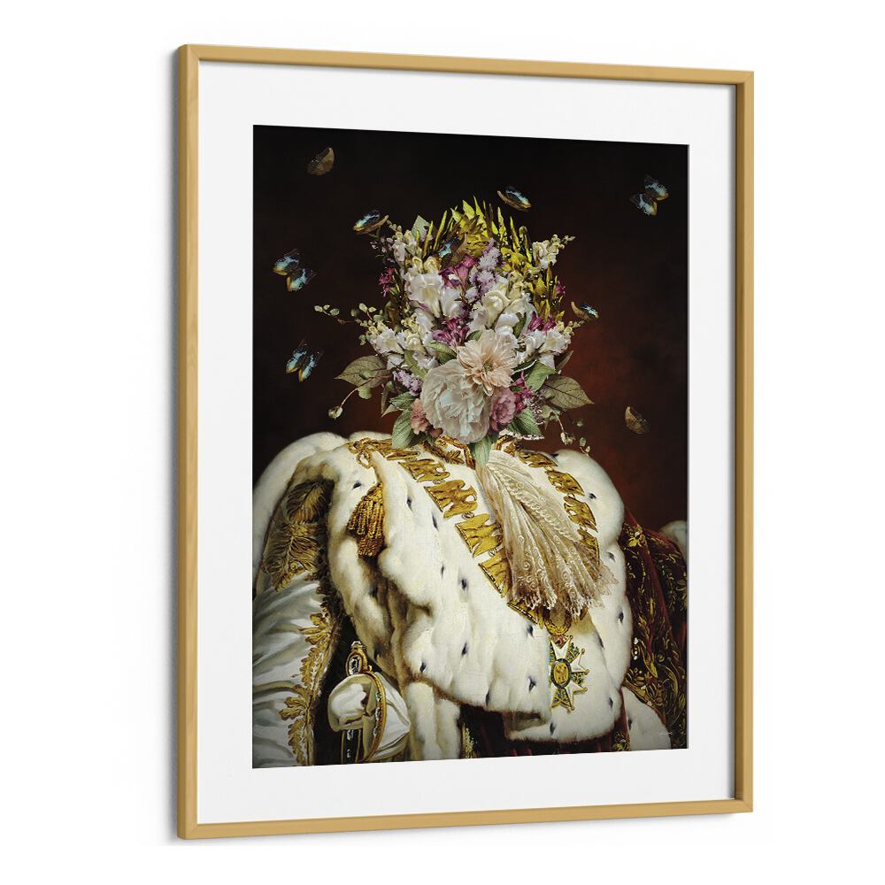 mother coronation by sue skellern wall art prints in Oak Wood Frame With Mount