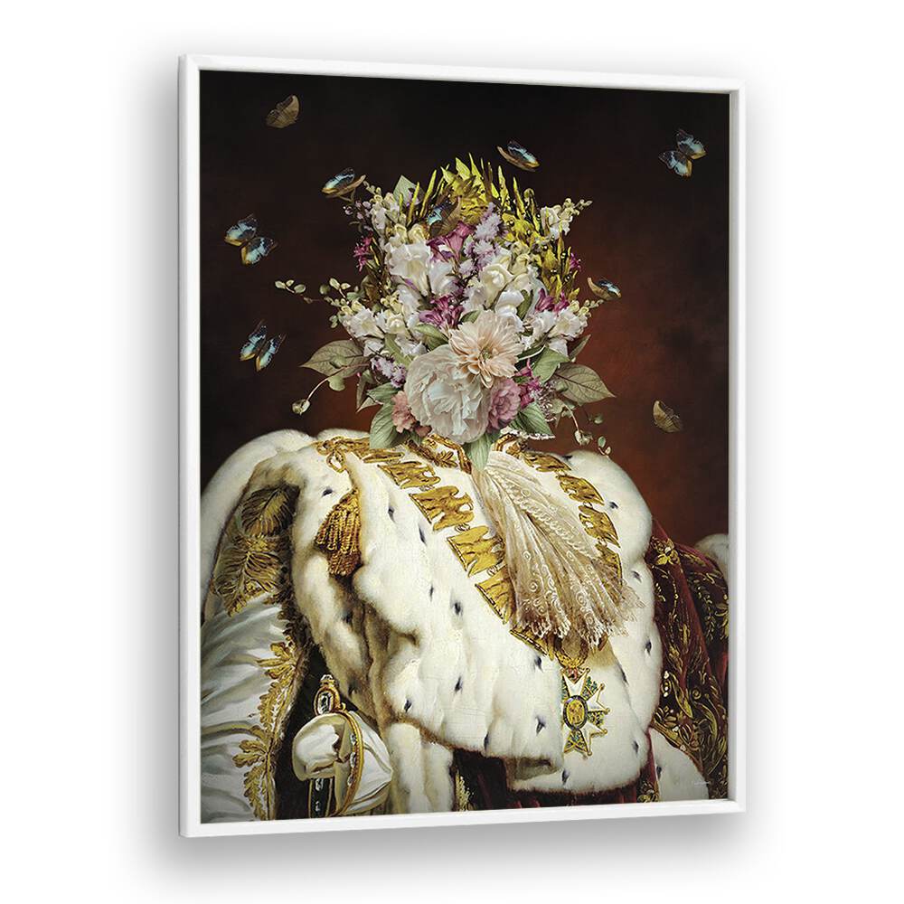 mother coronation by sue skellern wall art prints in White Plain Frame