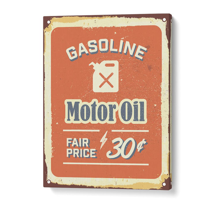 motor oil car poster in Gallery Wrap