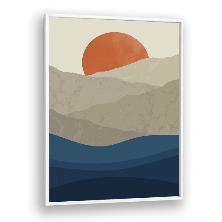 mountains I by jay stanley landscape art prints landscape paintings in White Plain Frame