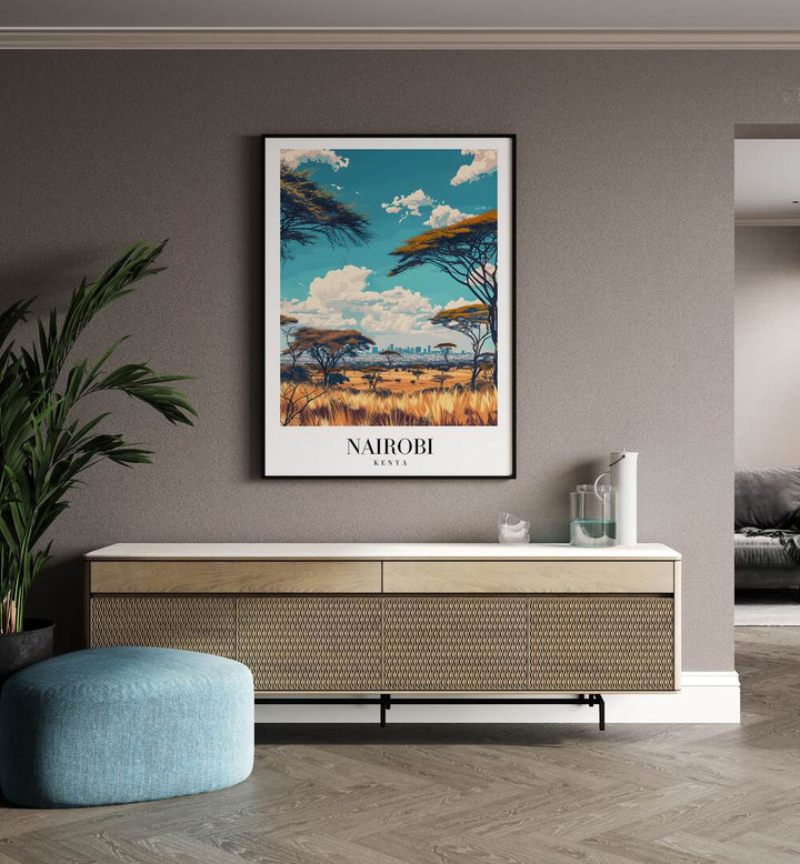 nairobi-kenya II travel posters Artwork I placed on a Wall 