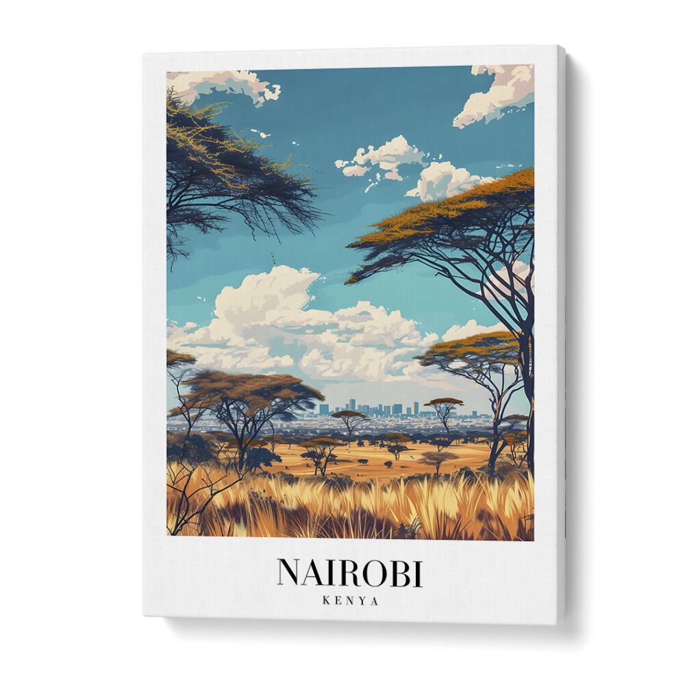 nairobi-kenya II travel posters in Gallery Wrap