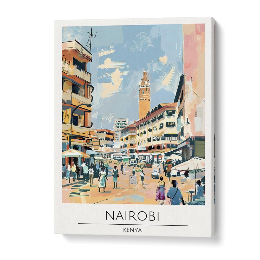 nairobi-kenya travel posters in Gallery Wrap