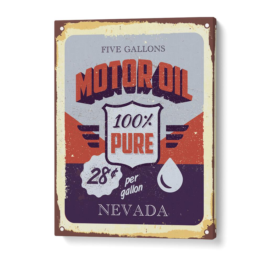 nevada oil car poster in Gallery Wrap