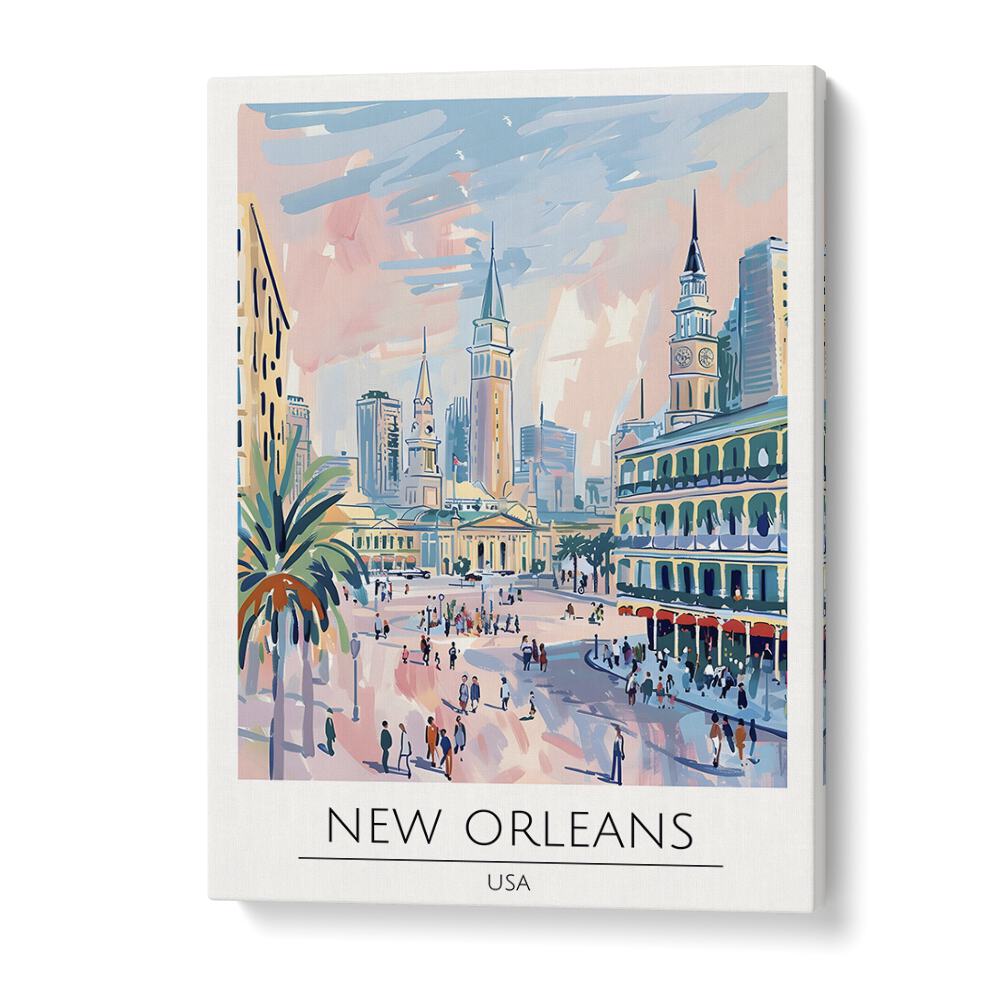 new orleans-usa travel posters in Gallery Wrap