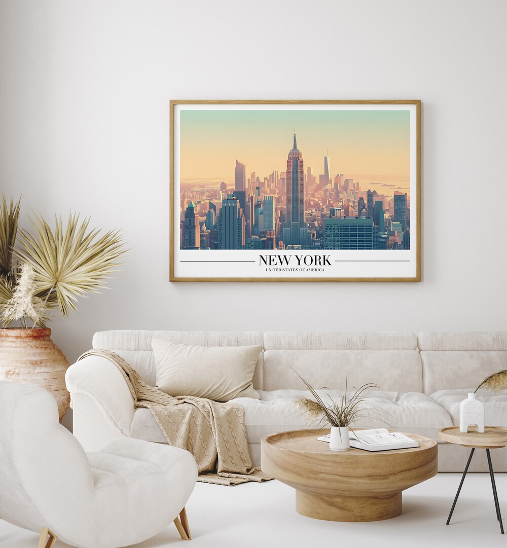 new york city I travel posters Artwork I placed on a Wall 