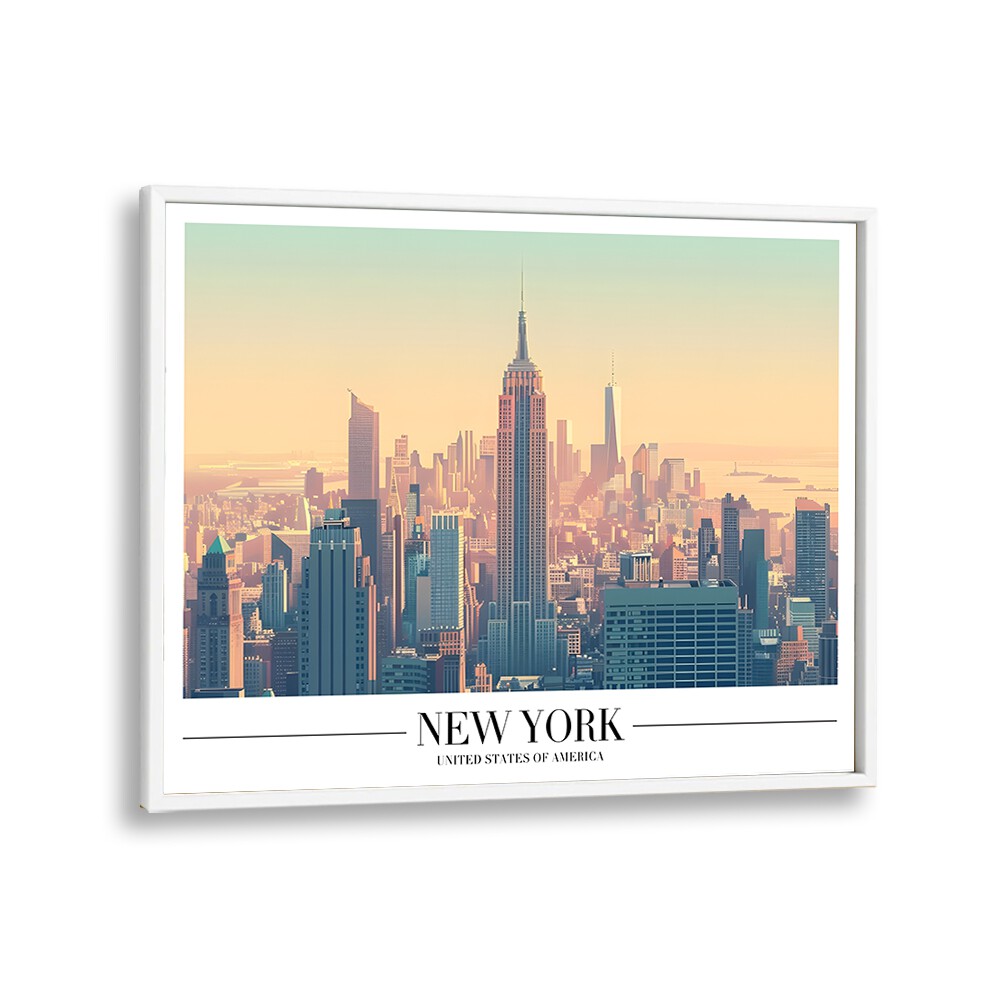 new york city I travel posters in White Plain Frame