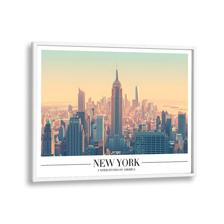 new york city I travel posters in White Plain Frame