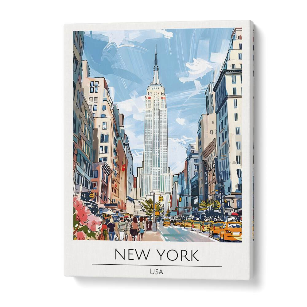 newyork-usa travel posters in Gallery Wrap