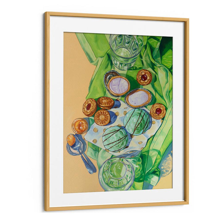 nobody likes winter kitchen posters in Oak Wood Frame With Mount