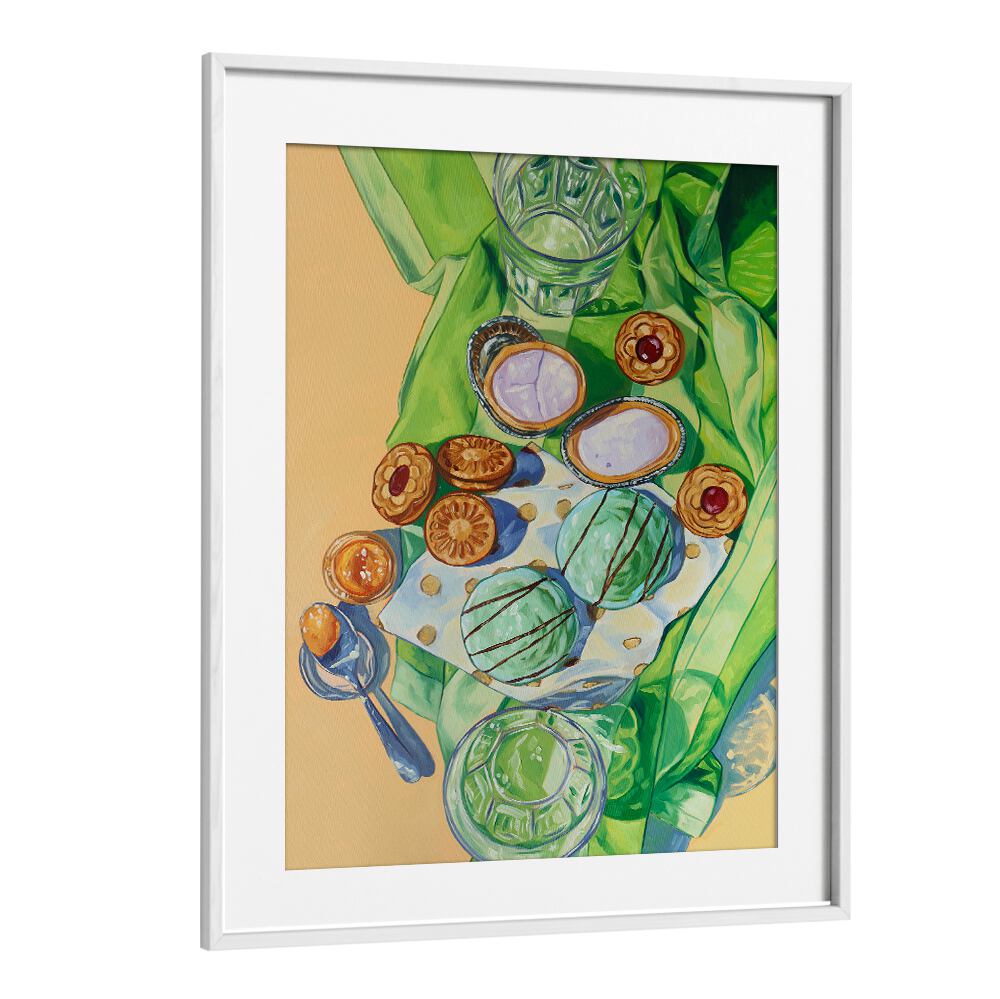 nobody likes winter kitchen posters in White Frame With Mount