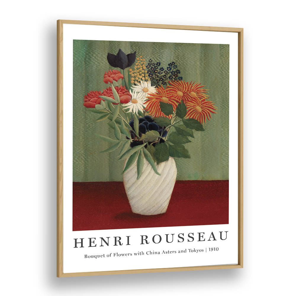 HENRI ROUSSEAU painting - HENRI ROUSSEAU 'BOUQUET OF FLOWERS WITH CHINA ASTERS AND TOKYOS' (1910) by Asianmonk